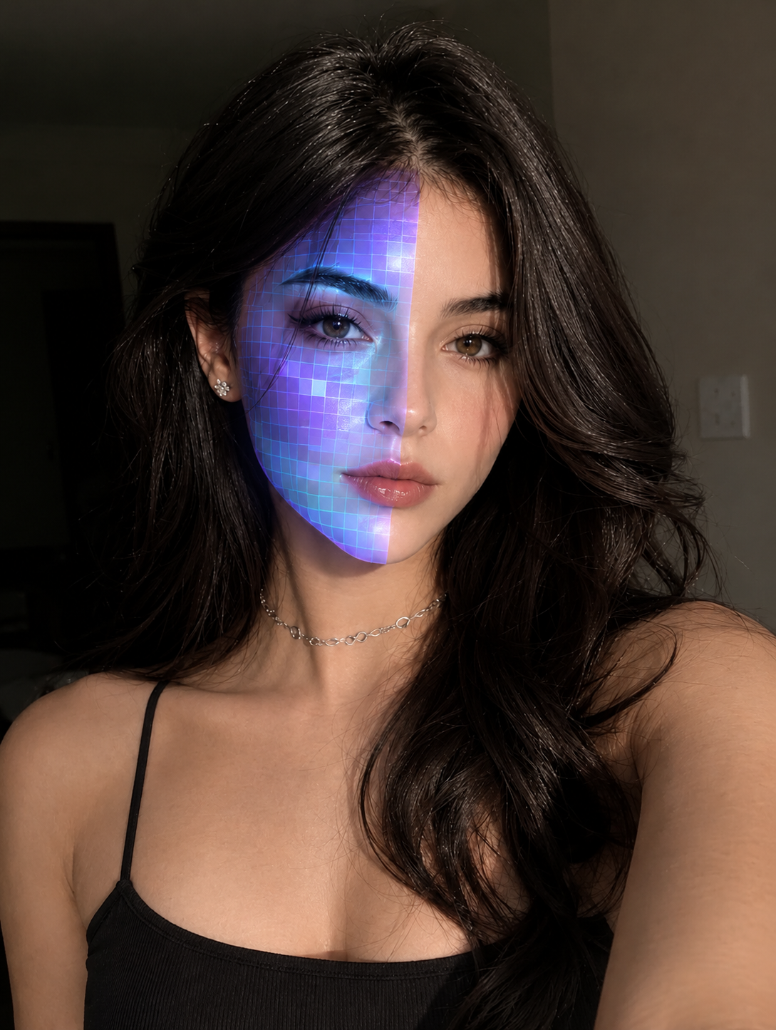 Verified Advocate, half of their face behind a mask